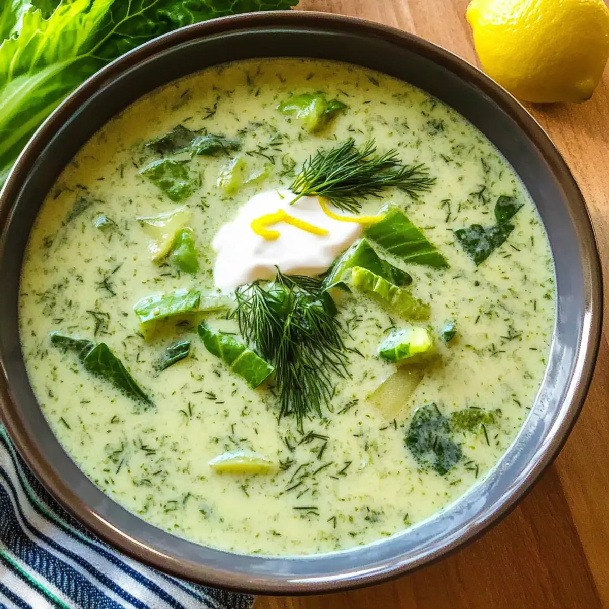 Creamy Butter Lettuce Soup for a Refreshing Spring Meal