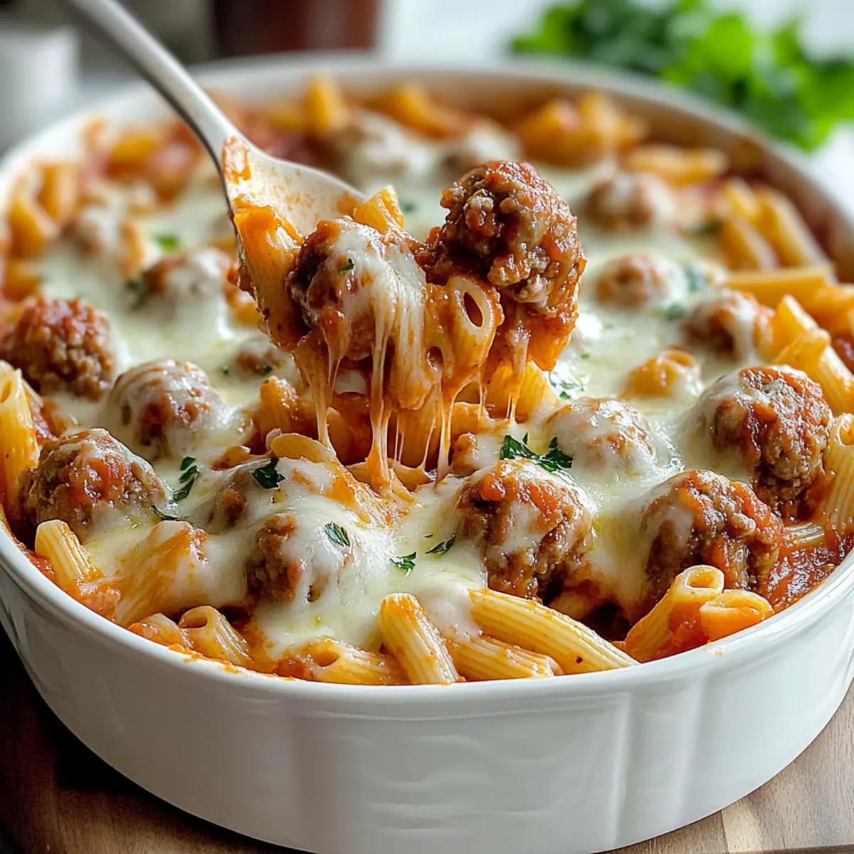 Dump and Bake Meatball Casserole for Effortless Family Dinner