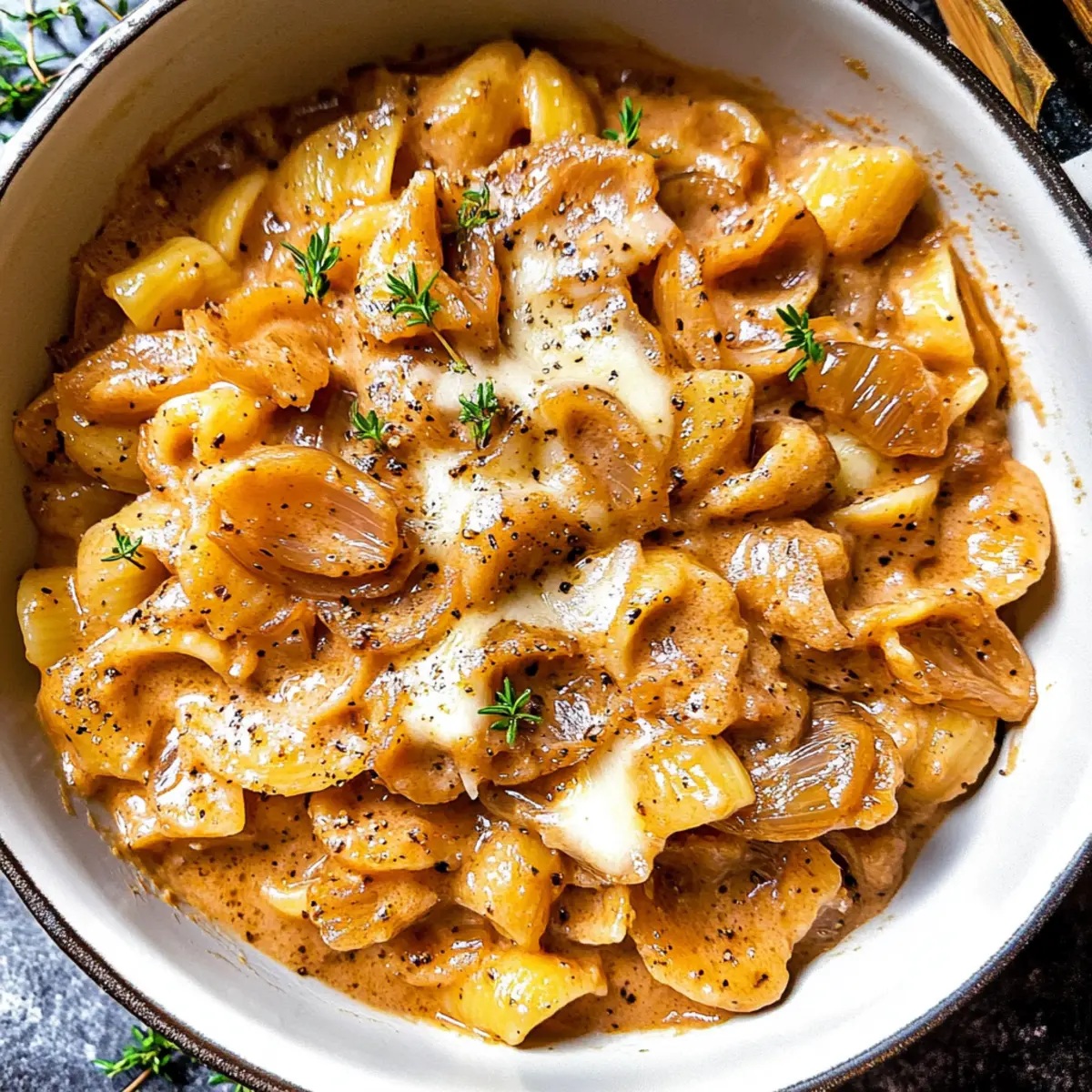 One-Pot French Onion Pasta: Creamy Comfort in Every Bite