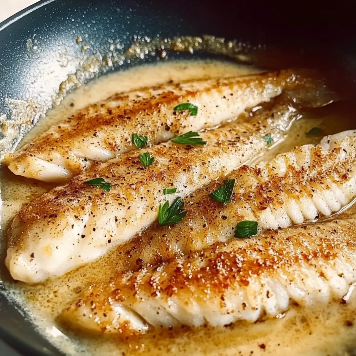 Pan Fried Tilapia with Lemon Garlic Cream Sauce – Simple Joy