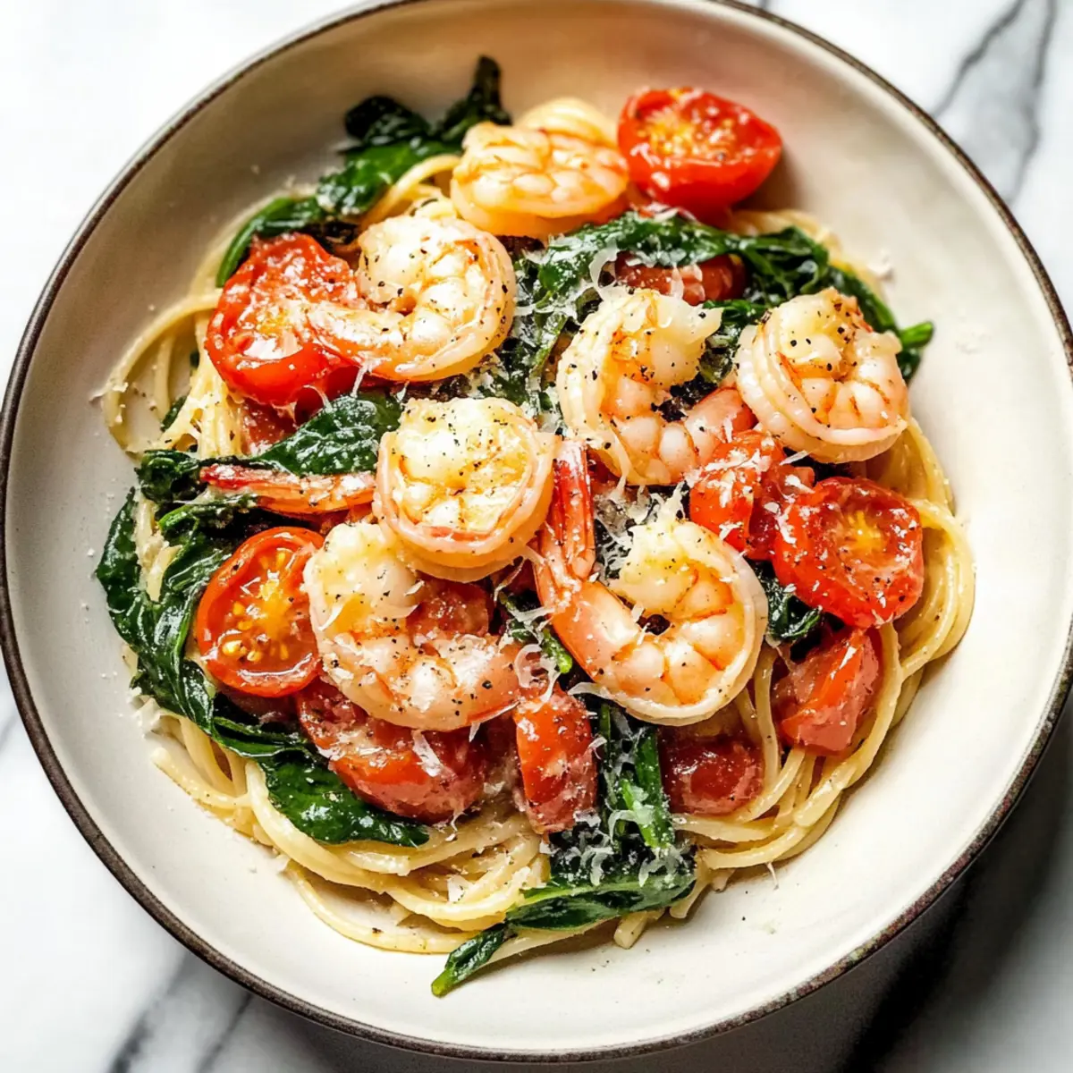 Quick & Delicious Tomato Spinach Shrimp Pasta for Busy Nights