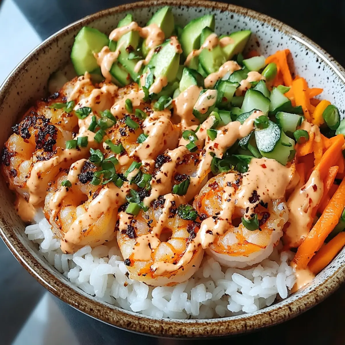 Savor Shrimp Rice Bowls with Spicy Mayo in 25 Minutes!