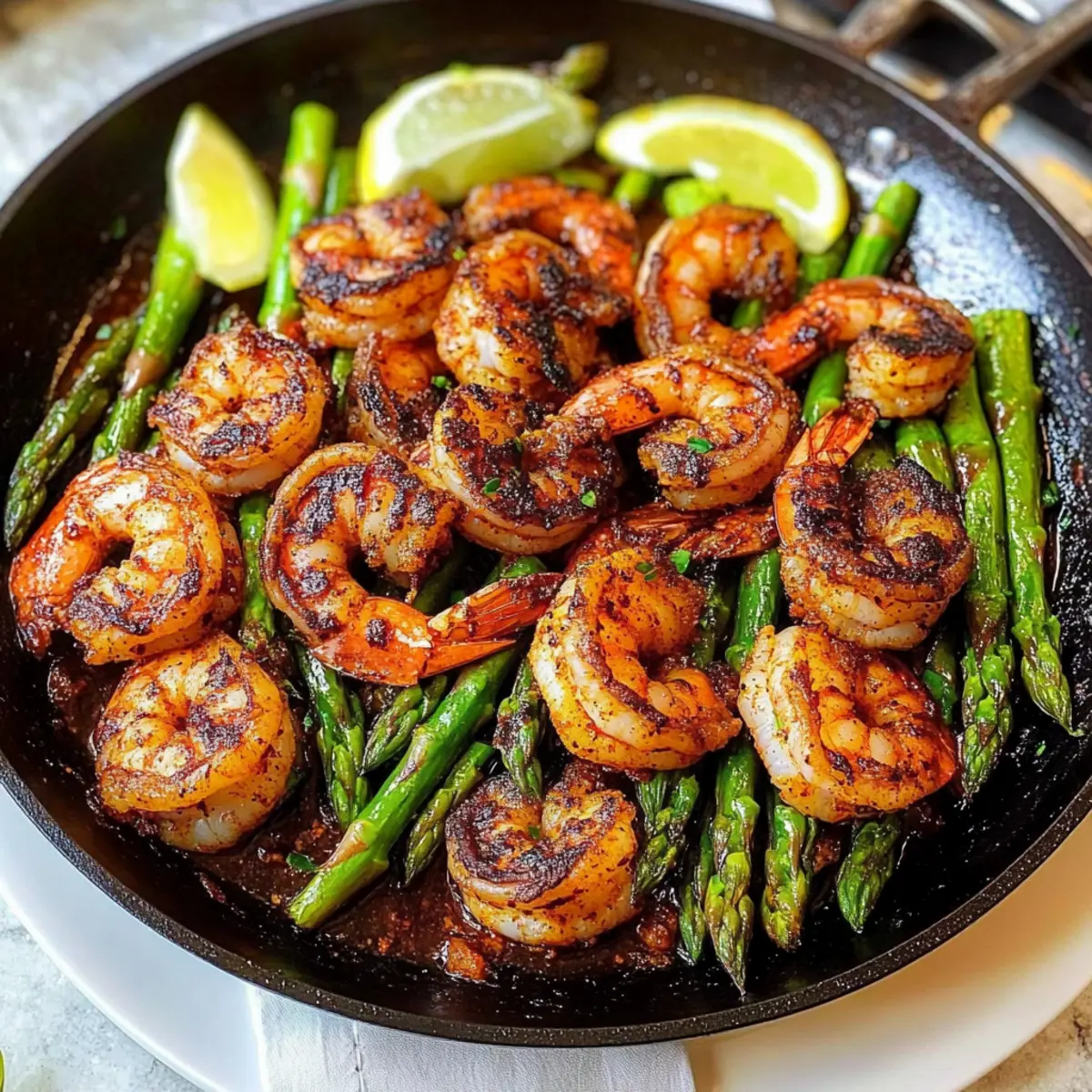 Savor This Blackened Shrimp and Asparagus Skillet in 20 Minutes