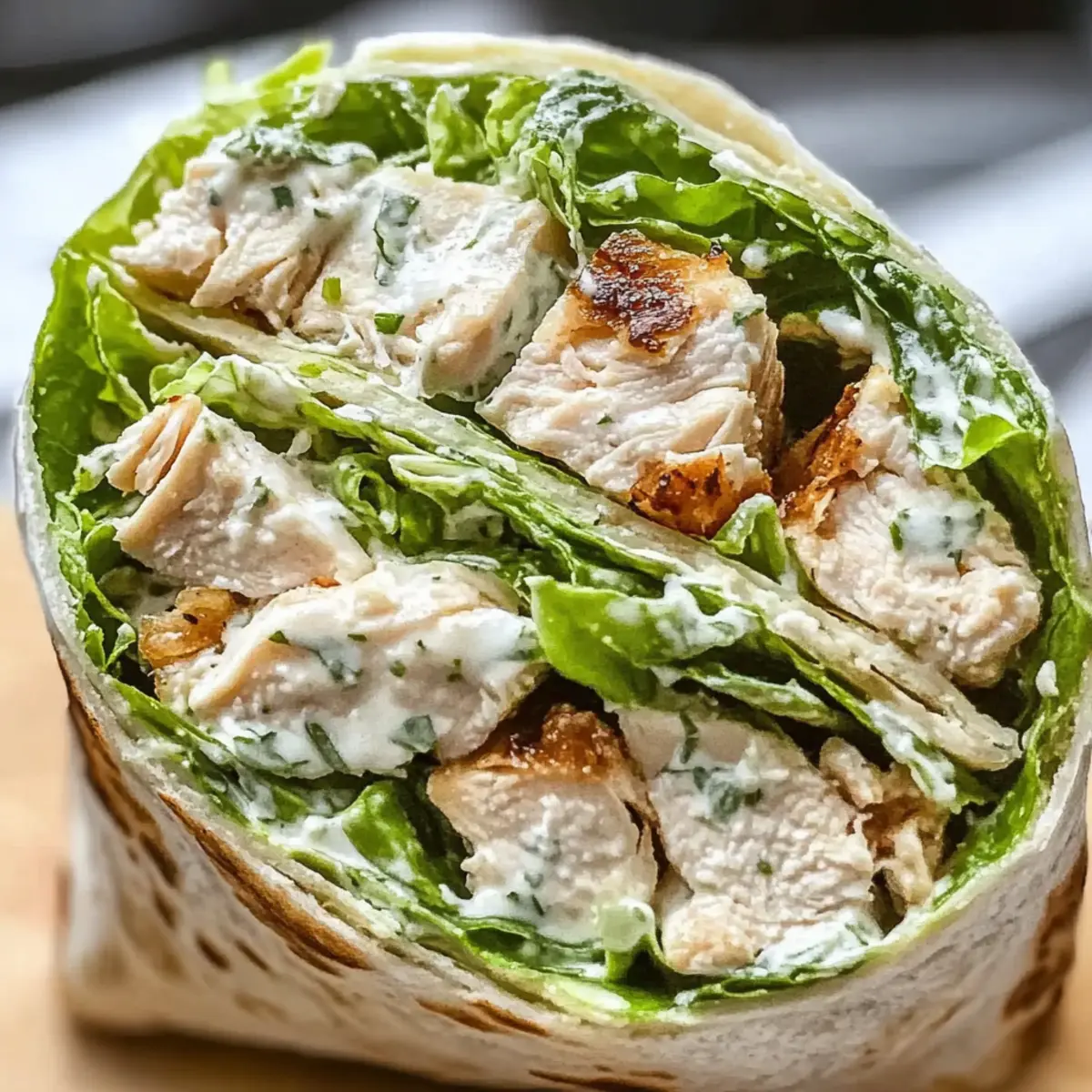 Delicious Chicken Caesar Salad Wrap: Quick, Healthy Bliss