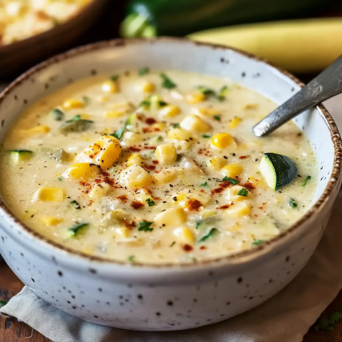 Creamy Summer Corn and Zucchini Chowder to Brighten Your Day