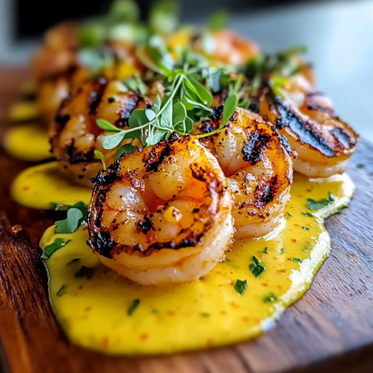 Grilled Shrimp With Spicy Mango Lime Coulis For a Tropical Feast