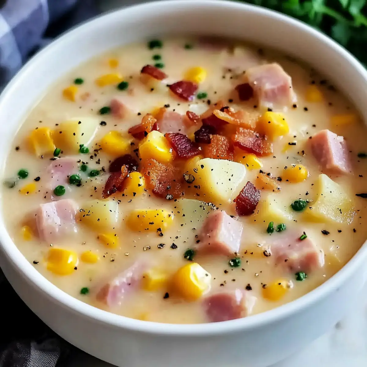 Delicious Ham and Potato Corn Chowder: Cozy Family Comfort