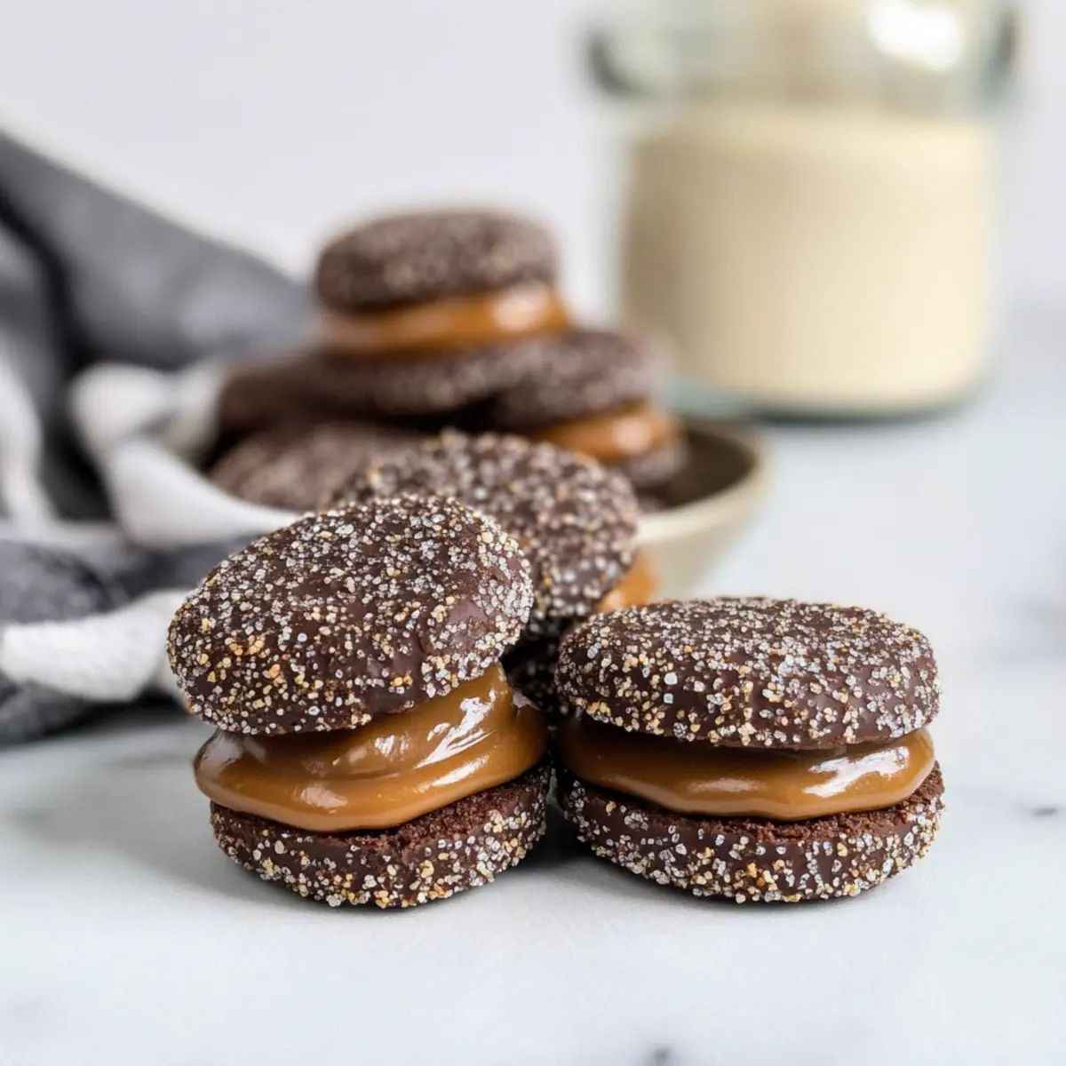 Decadent Caramel Chocolate Sandwich Cookies That Wow