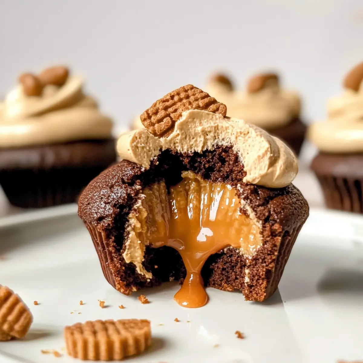 Chocolate Biscoff Cupcakes that Will Melt Your Heart