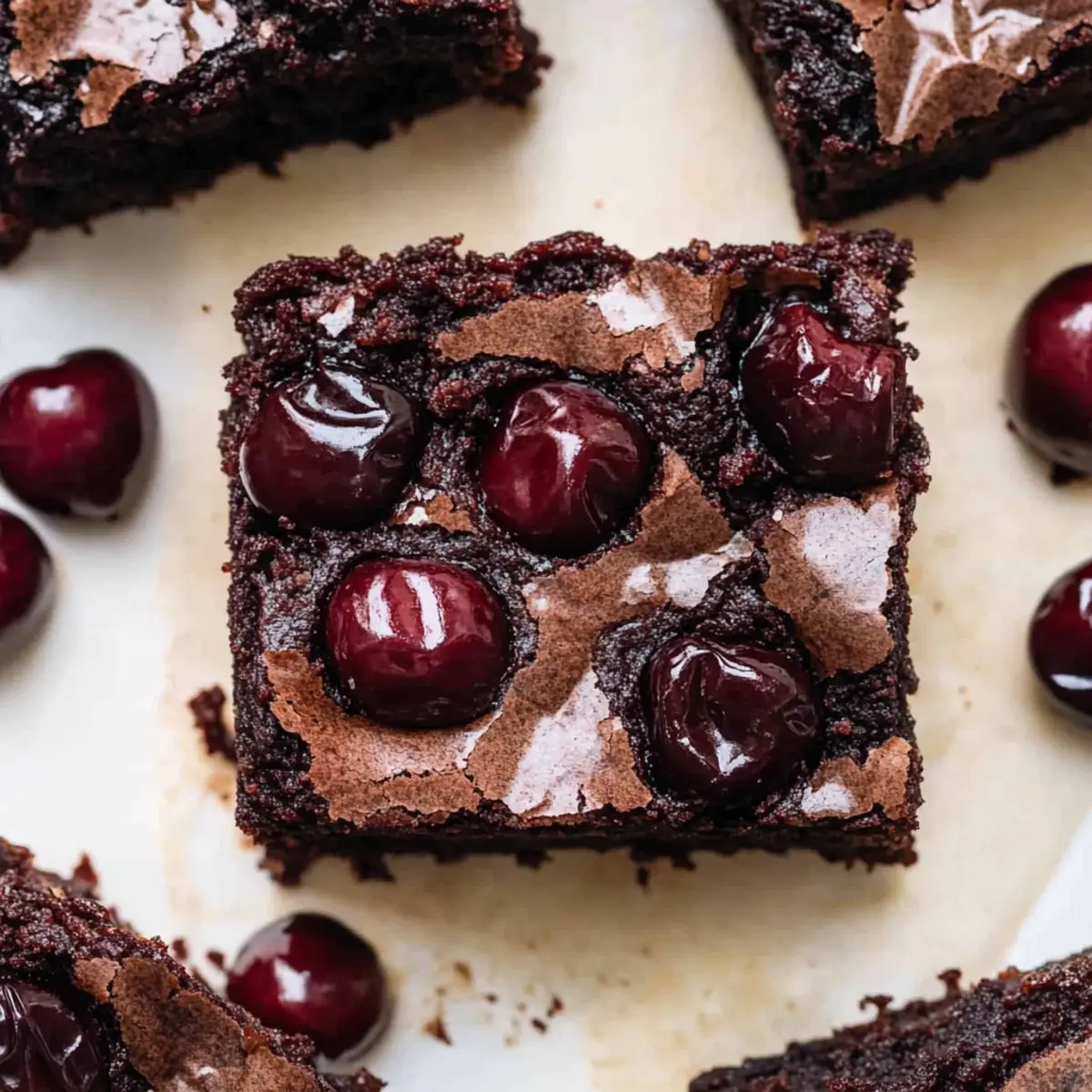 Irresistibly Fudgy Roasted Chocolate Cherry Brownies