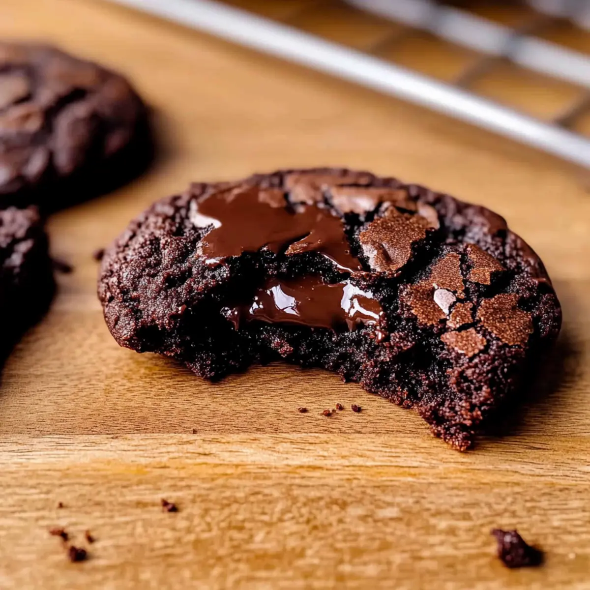 Irresistible Chocolate Fudge Cookies with Gooey Ganache Center