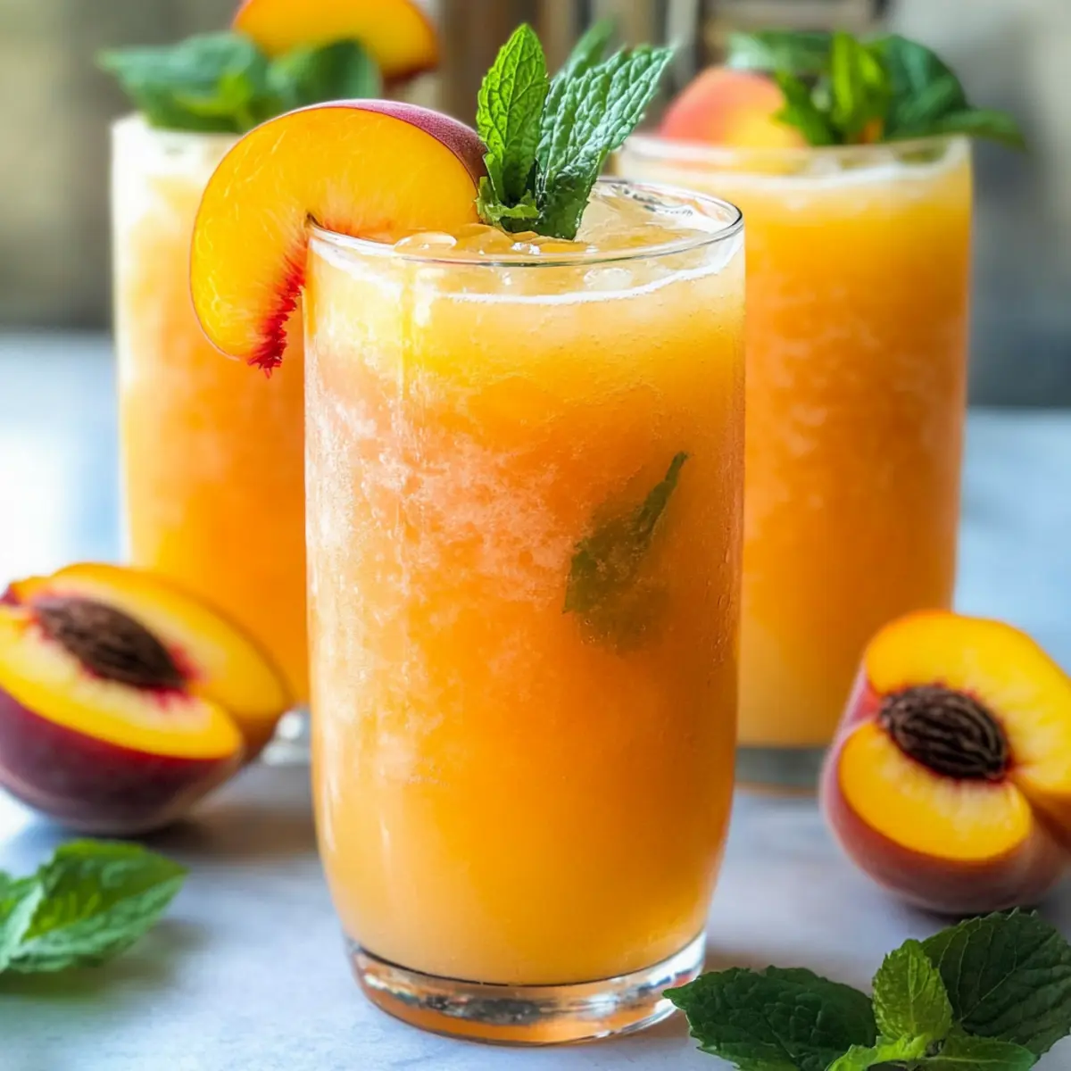 Peach Lemonade Bliss: A Refreshing Summer Treat