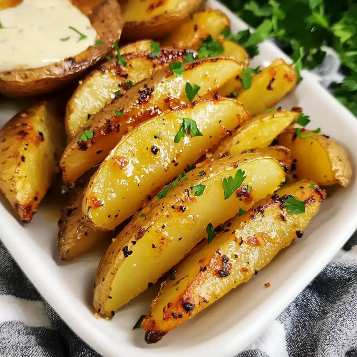 Garlic Butter Potato Wedges that Will Make Your Tastebuds Dance