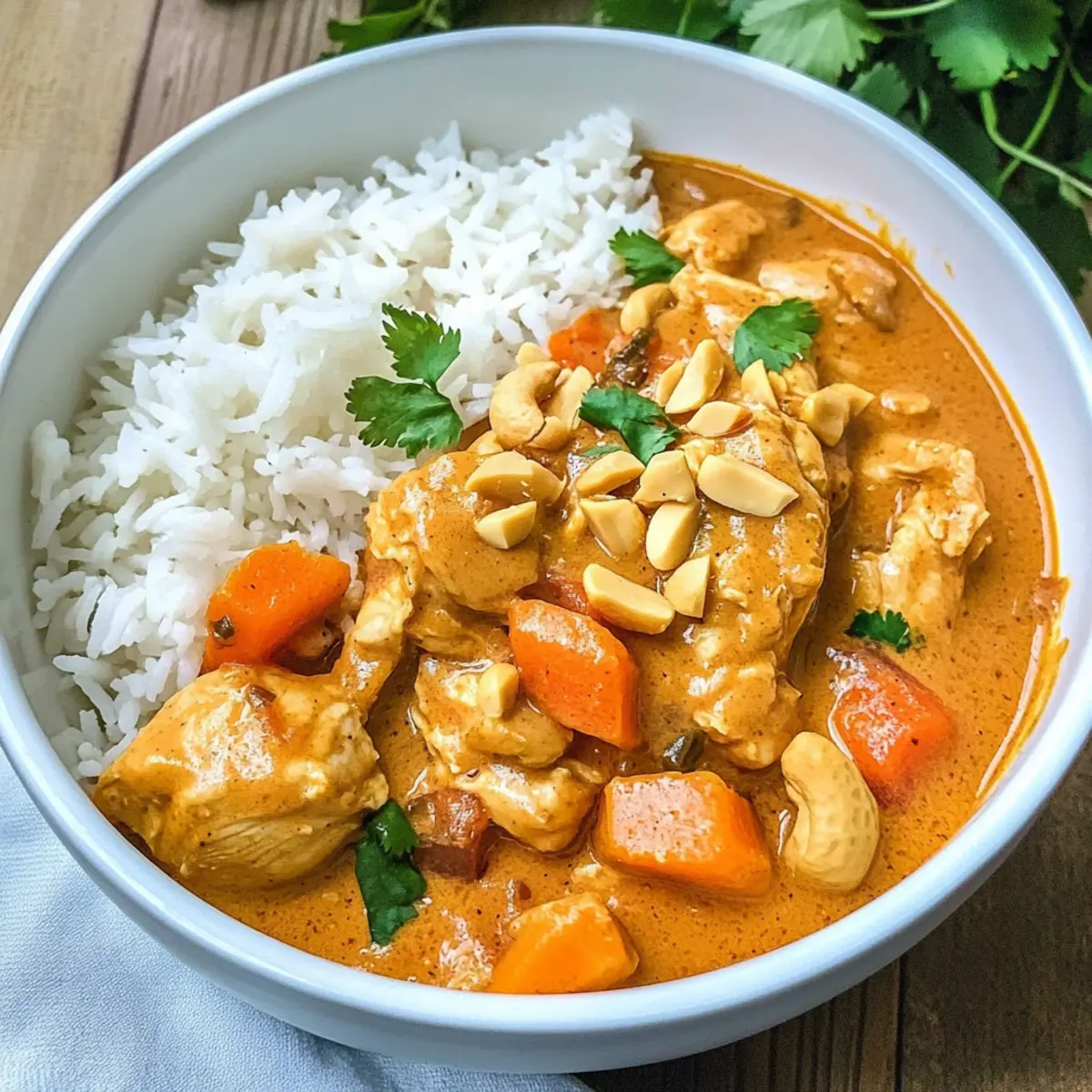 Creamy Thai Peanut Curry Chicken Ready in 30 Minutes