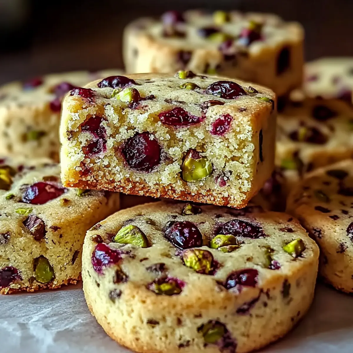 Cranberry Pistachio Shortbread Cookies for Cozy Moments