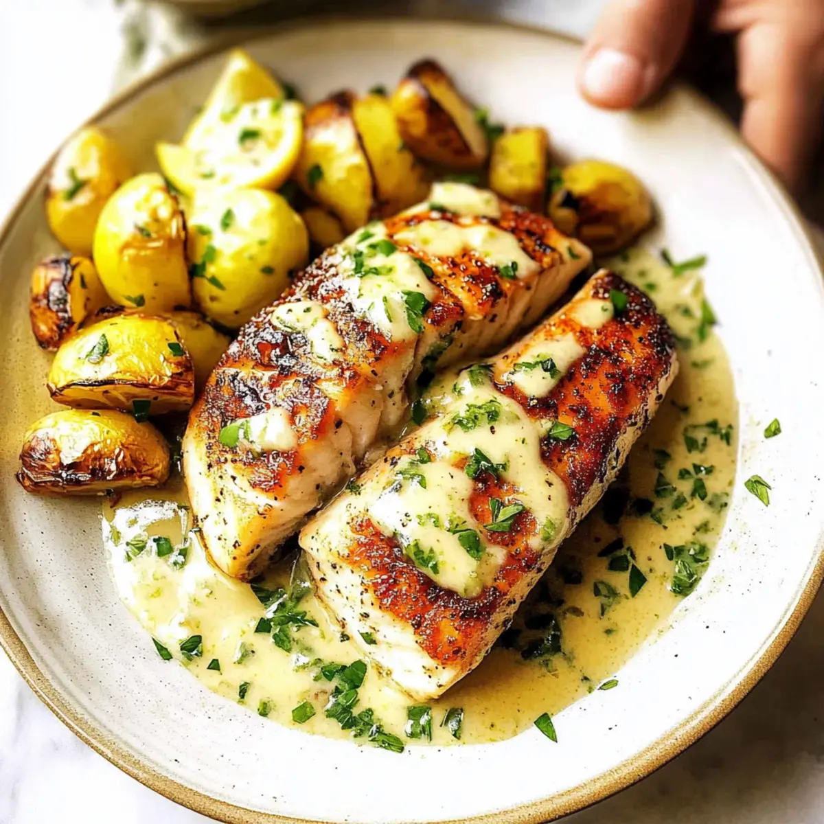 Mahi Mahi Fish in Lemon Garlic Cream Sauce: Quick & Delicious