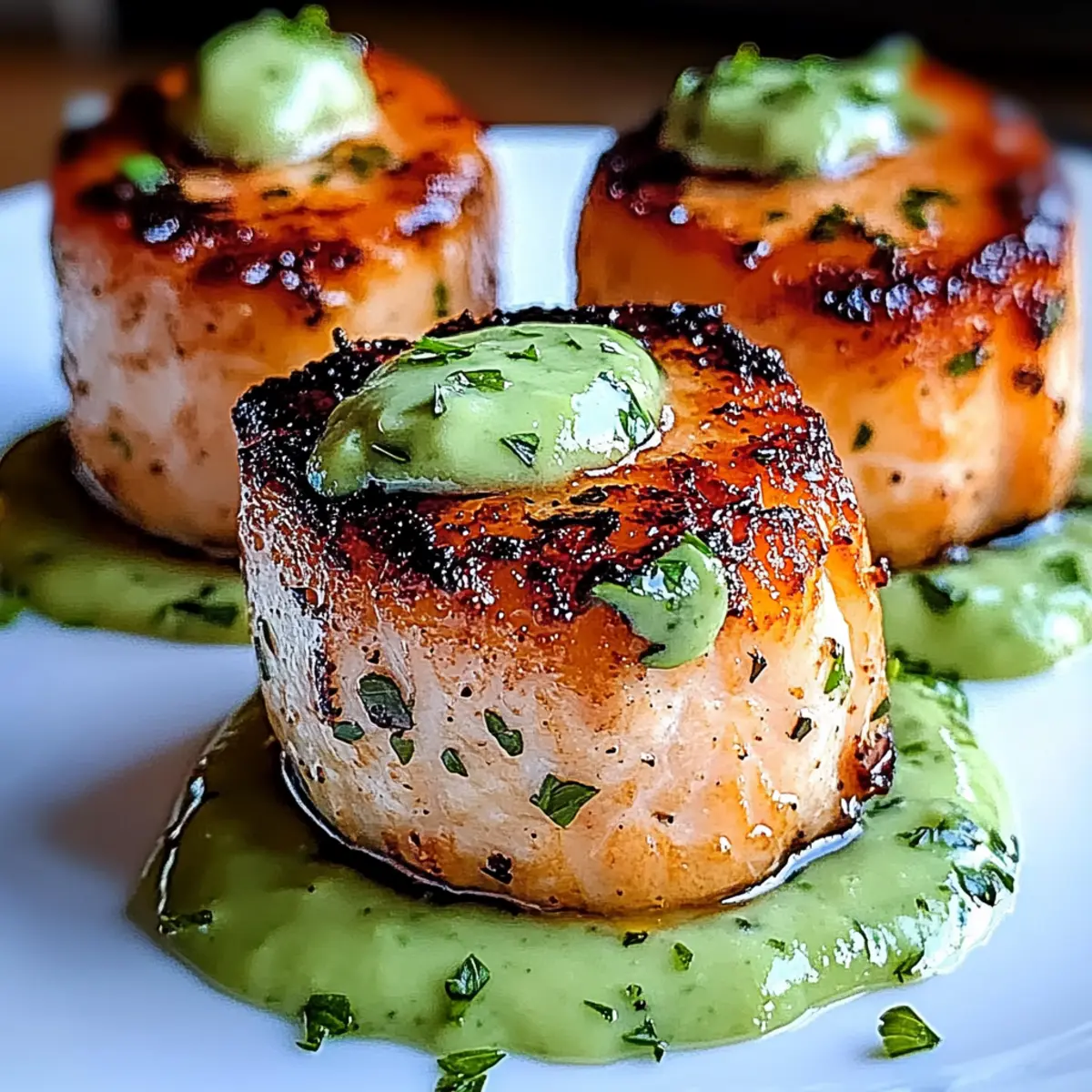Savory Salmon Balls with Creamy Avocado Sauce Delight