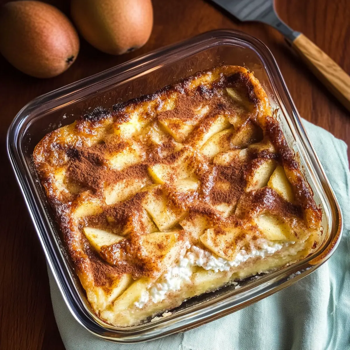 Delicious Apple Cinnamon Cottage Cheese Bake for Cozy Mornings
