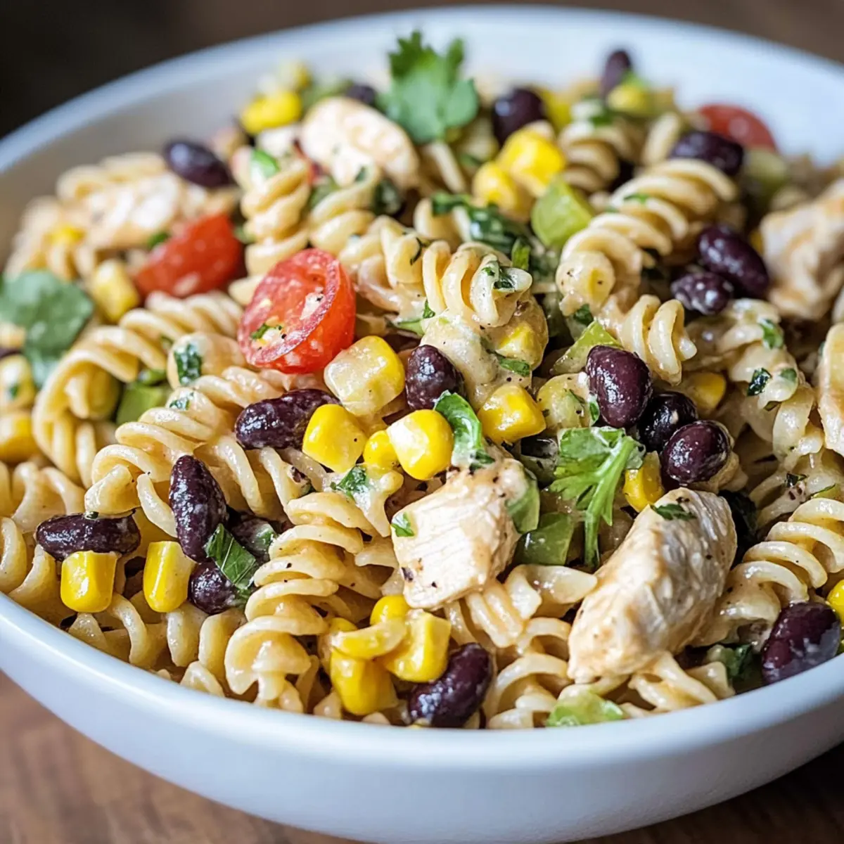 Colorful Southwest Pasta Salad for Easy Summer Picnics