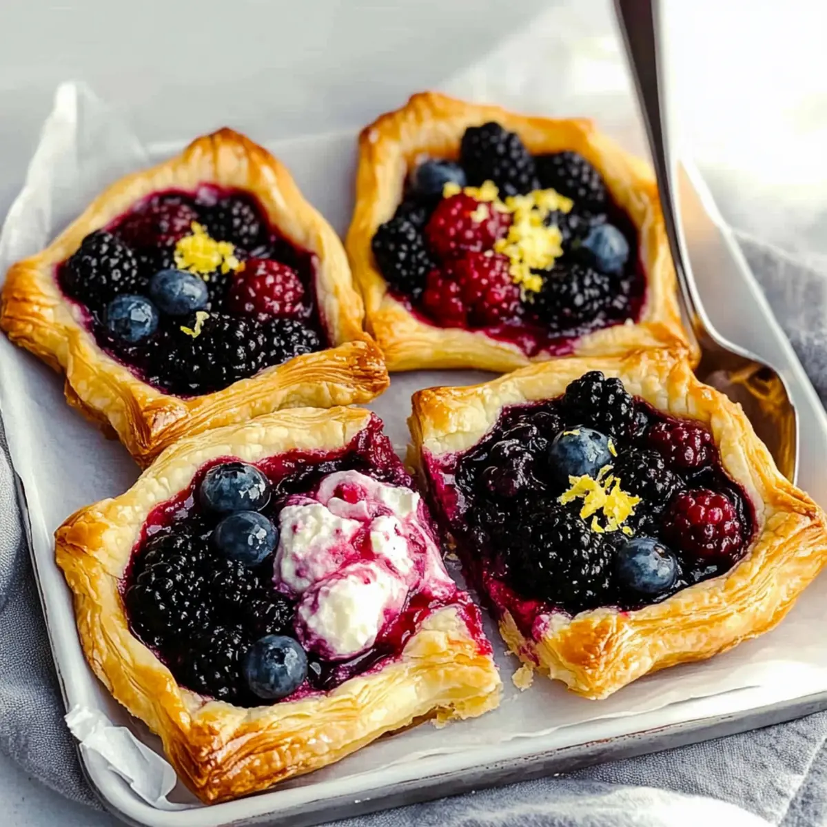Mixed Berry Puff Pastry Tarts: Your Easy Summer Treat