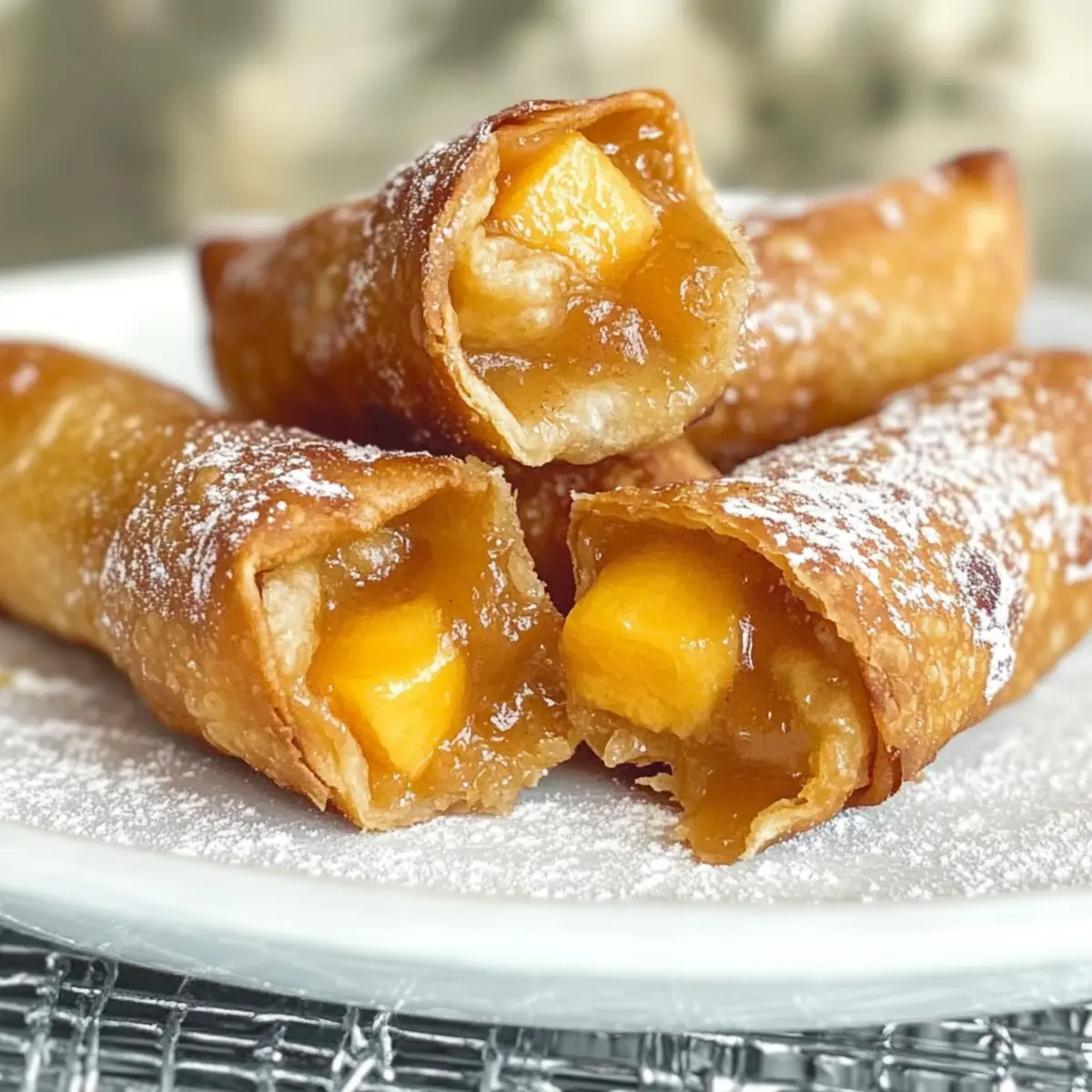 Irresistible Peach Cobbler Egg Rolls with Sweet Dipping Sauce