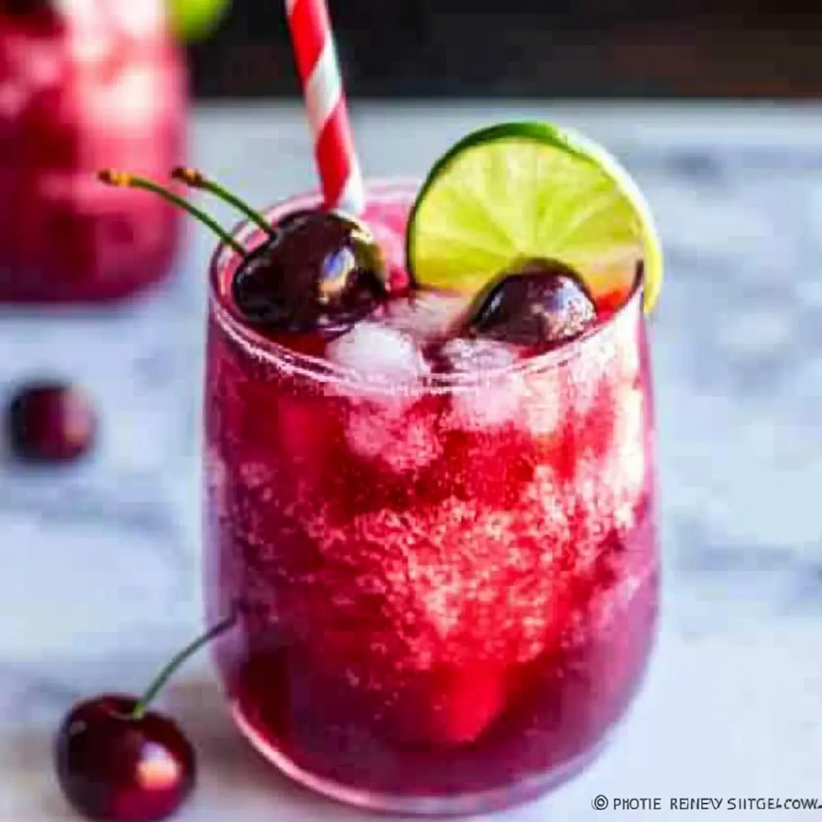 Refreshing Honey Sweetened Fresh Cherry Limeade Recipe