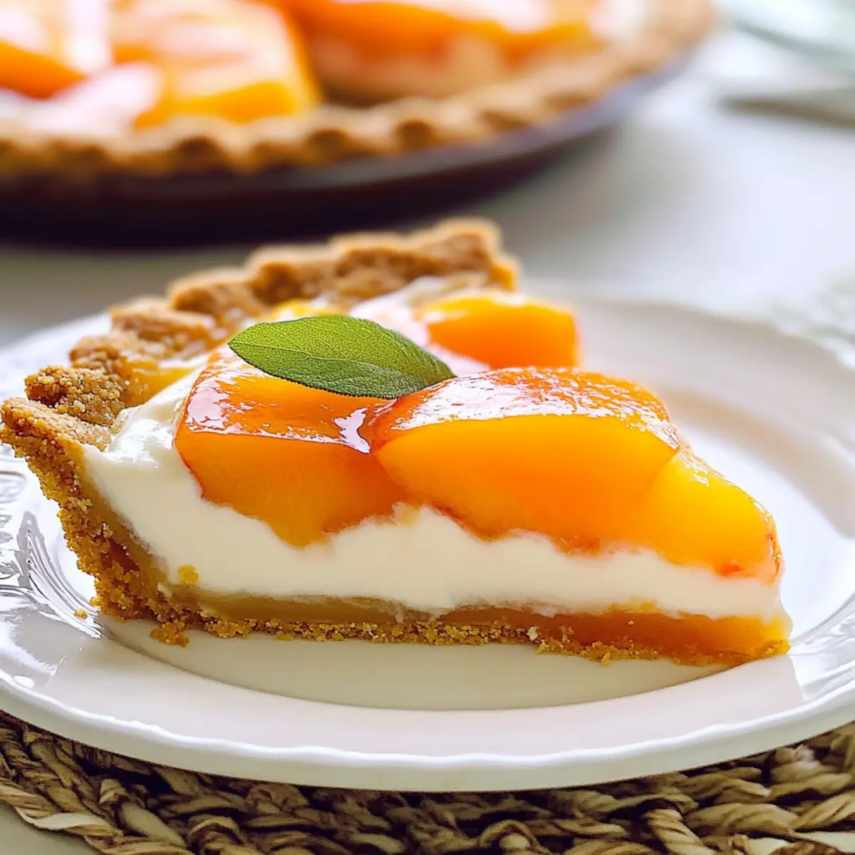 Creamy Peach Pie – Your No-Bake Summer Dessert Bliss