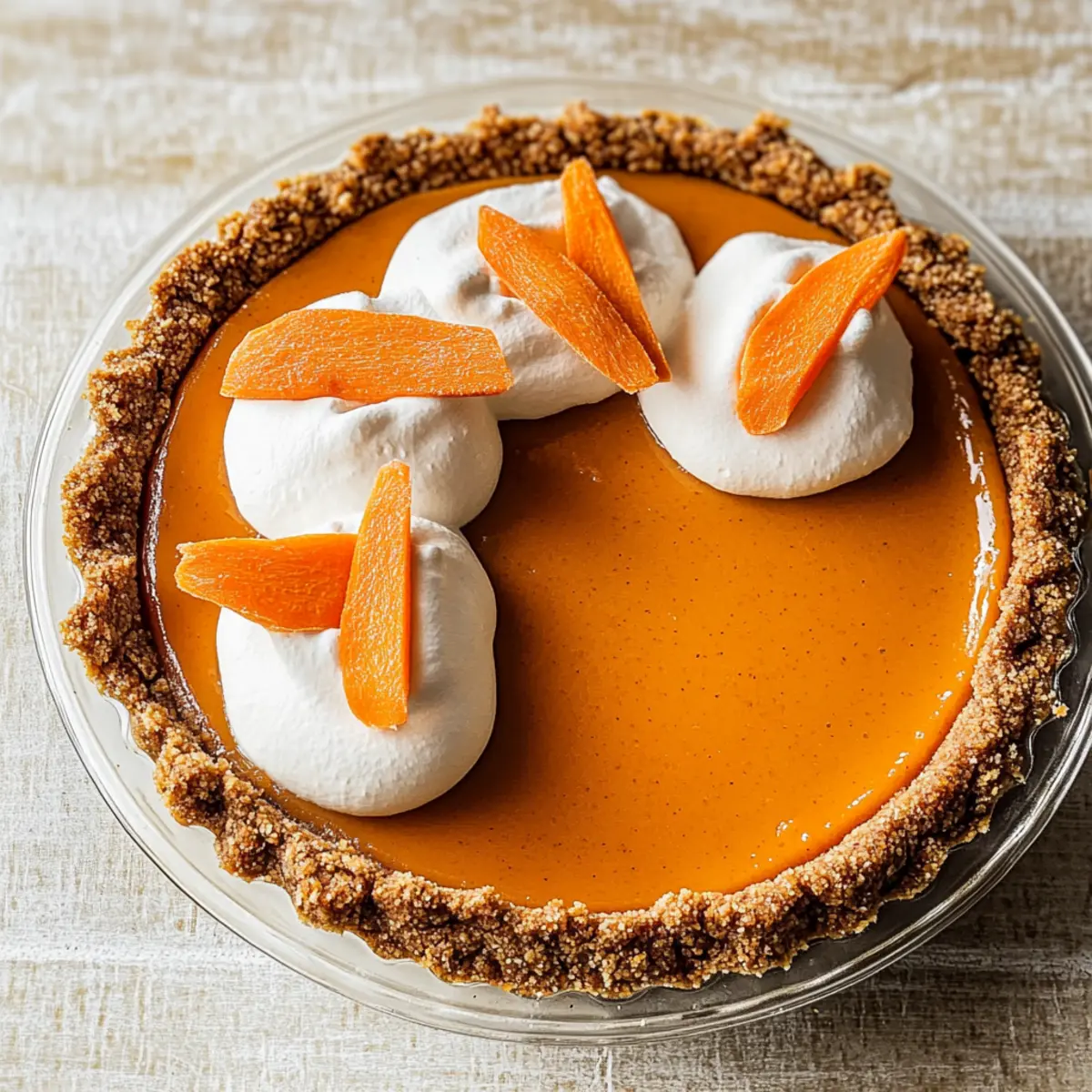 Delicious Honey Carrot Pie with a Crunchy Biscoff Crust