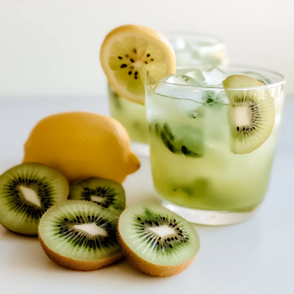 Fresh & Sweet Kiwi Lemonade Perfect for Hot Summer Days