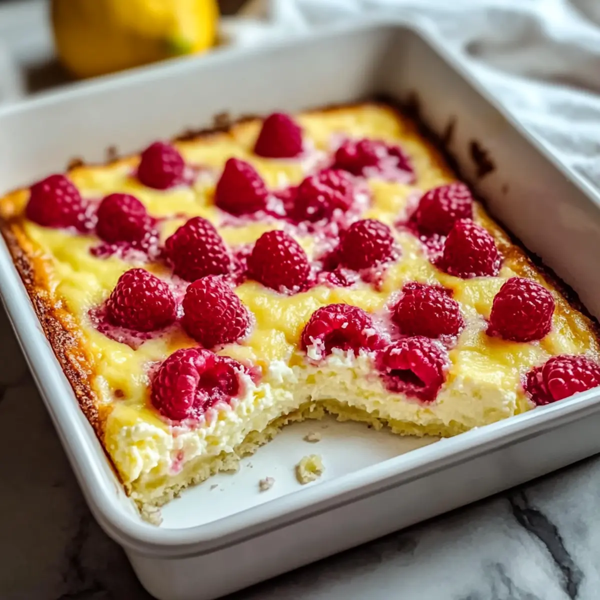 Lemon Raspberry Cottage Cheese Bake: A Healthy Delight
