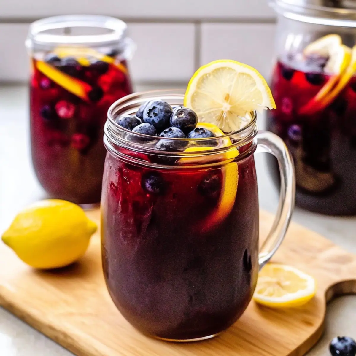Homemade Blueberry Lemon Iced Tea for a Refreshing Summer Sip