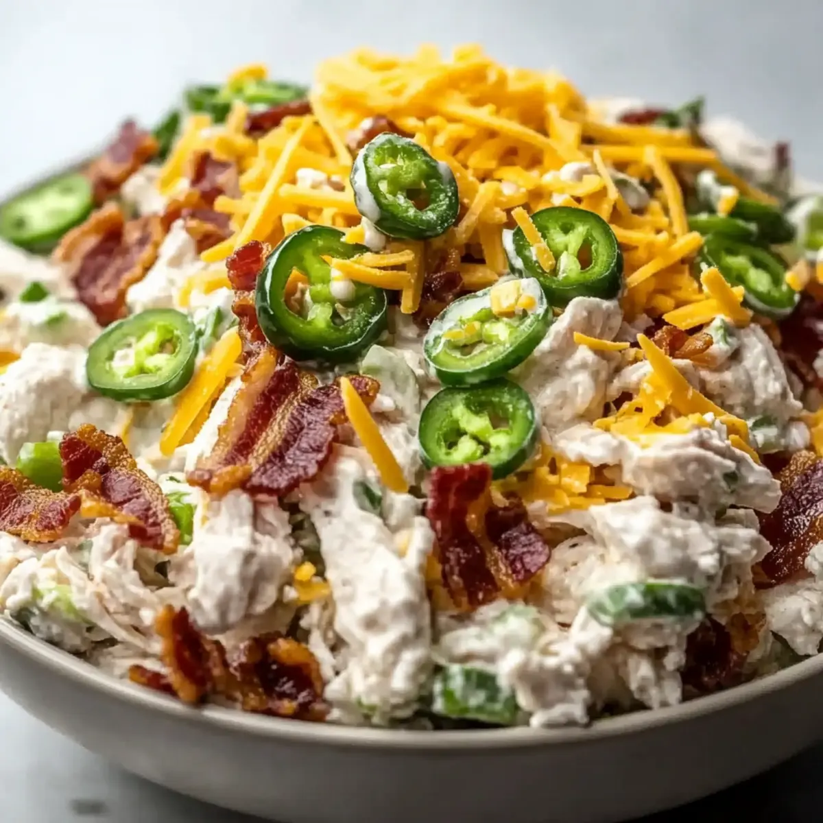 Irresistible Jalapeno Popper Chicken Salad for Flavor Lovers