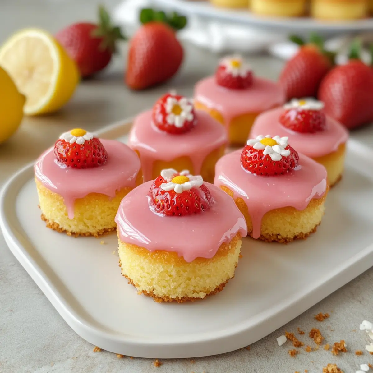 Zesty Strawberry Lemonade Cake Bites That Brighten Your Day
