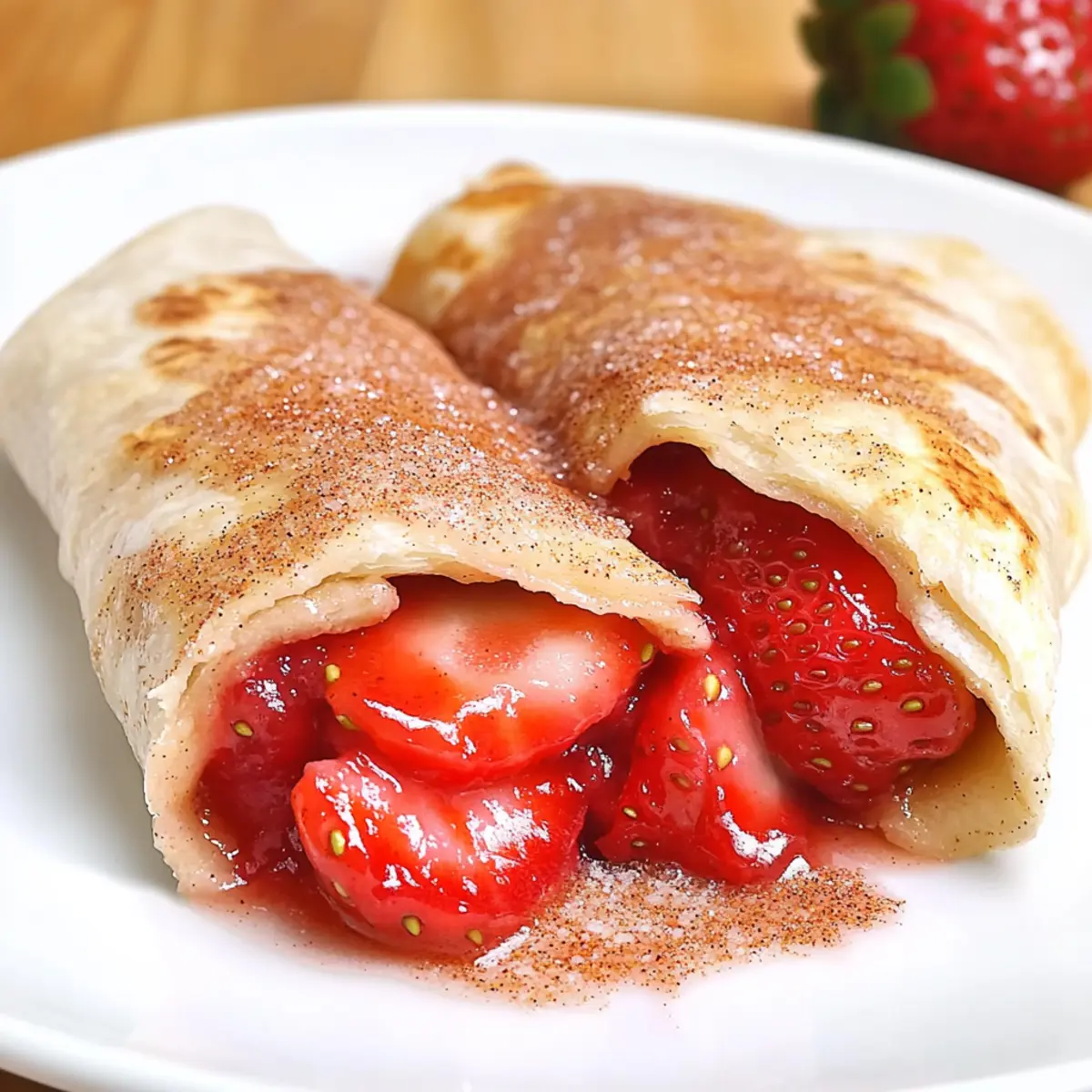 Gooey Strawberry Pie Enchiladas for a Sweet Twist on Dessert