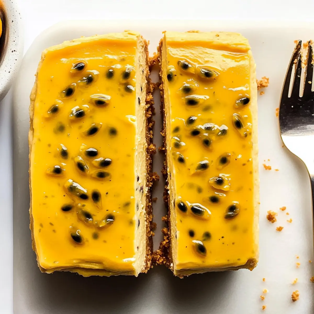 Creamy No Bake Passion Fruit Cheesecake for Tropical Bliss