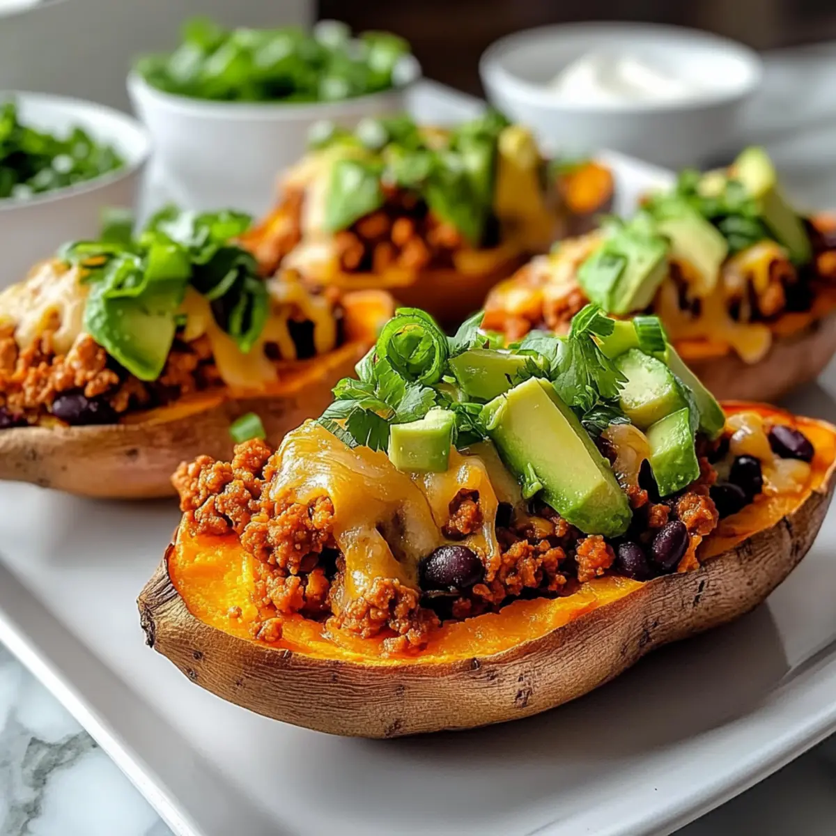 Protein Loaded Sweet Potato Boats for a Wholesome Dinner Delight