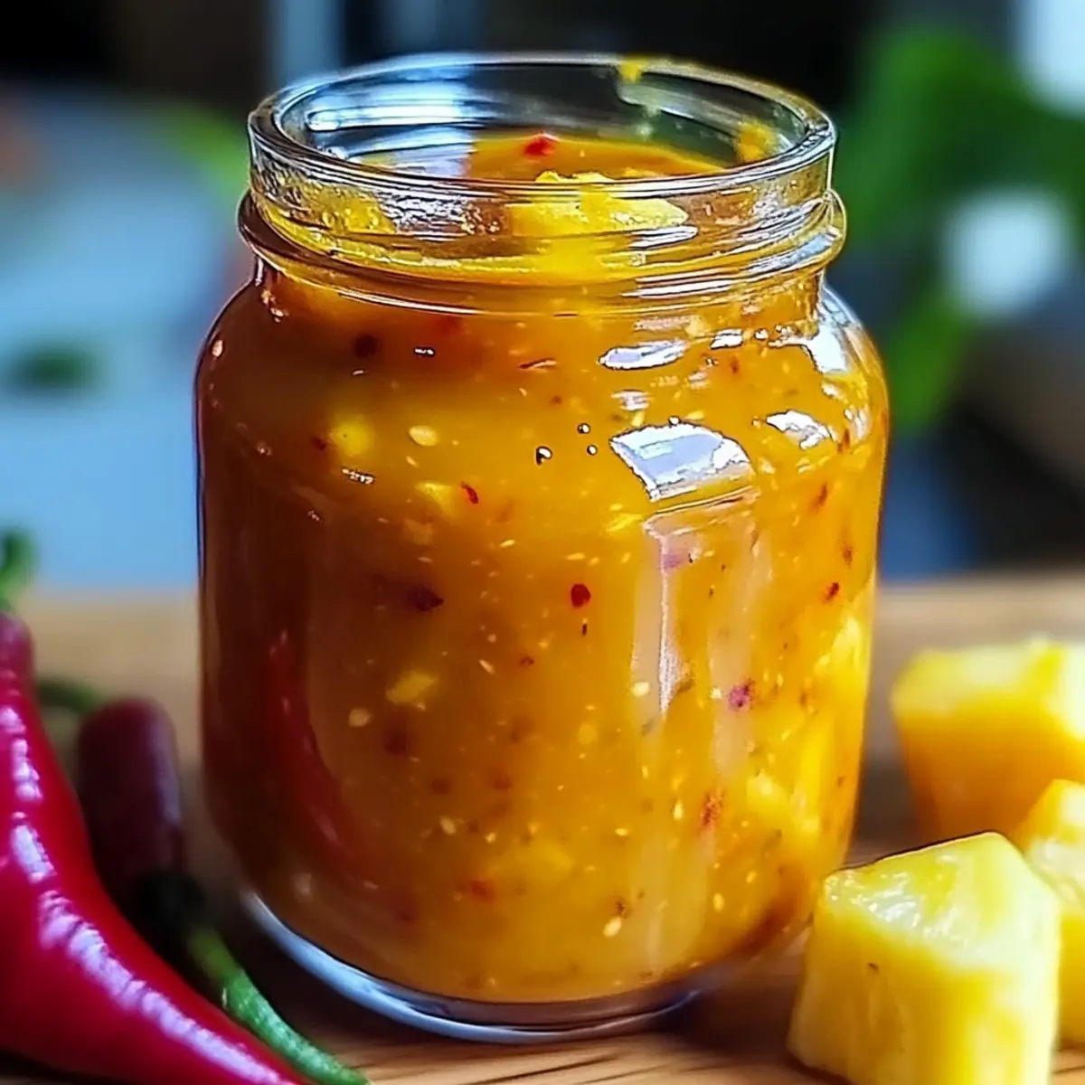 Sweet and Spicy Pineapple Habanero Hot Sauce Recipe