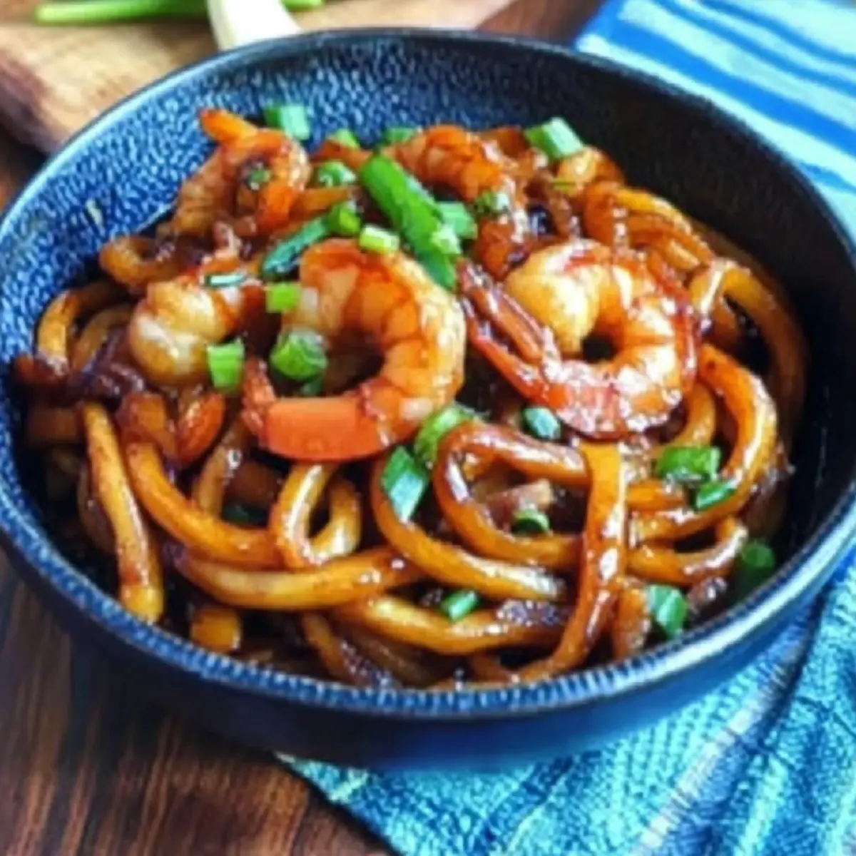 Savory Yaki Udon with Shrimp: Quick Comfort in 20 Minutes