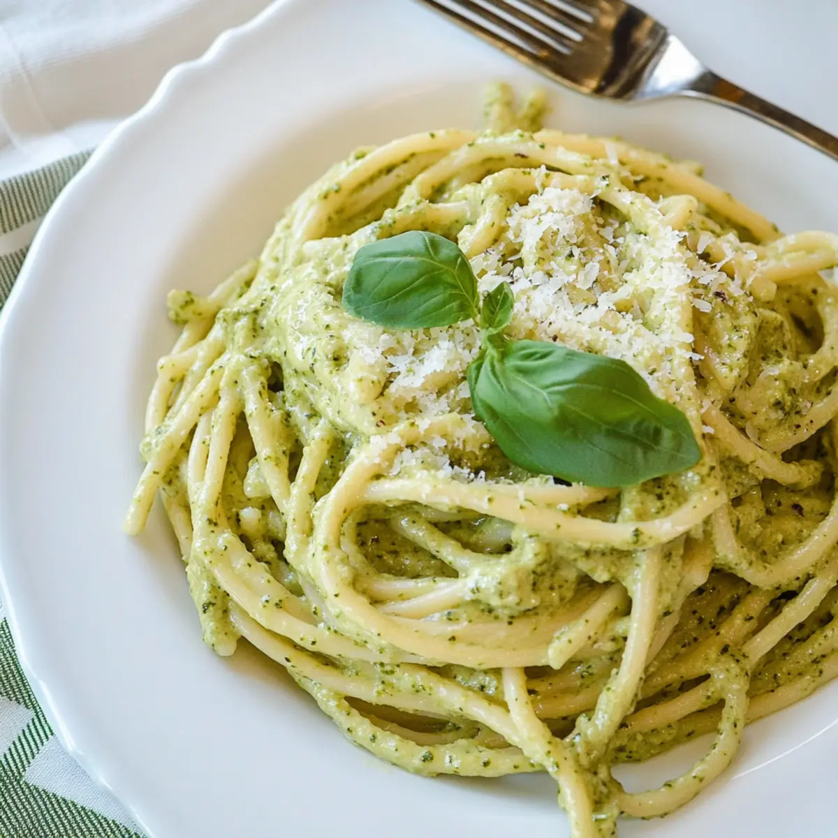 Creamy Pesto Pasta: Quick, Velvety Goodness in 10 Minutes