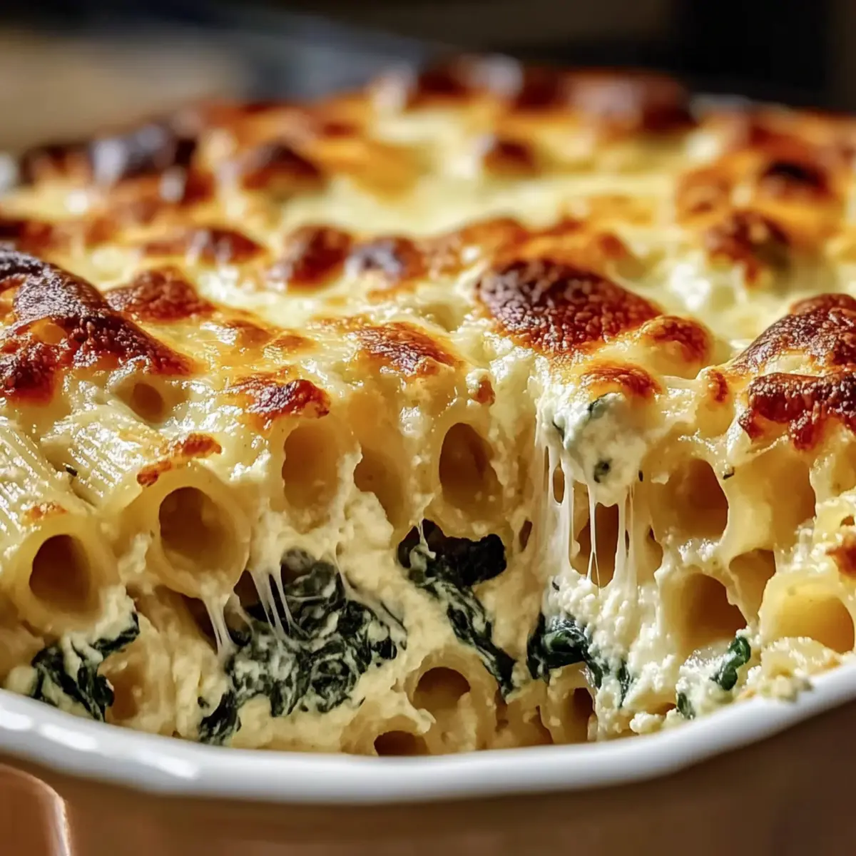 Cheesy Spinach Ricotta Pasta Bake for Cozy Nights In