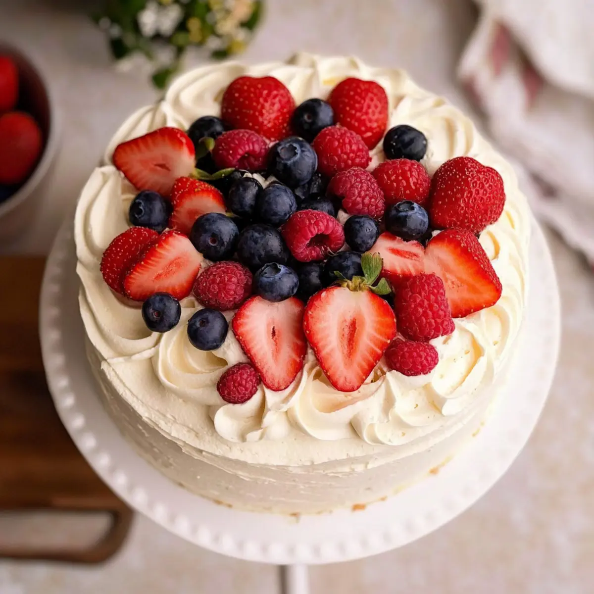 Delightfully Light Berry Chantilly Cake for Summer Celebrations