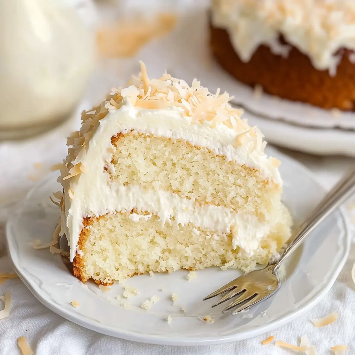 Melt-in-Your-Mouth Coconut Cake with Creamy Frosting