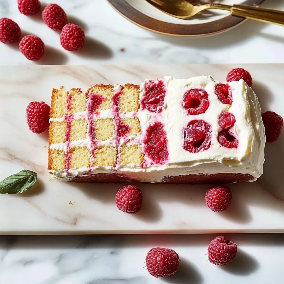 Raspberry Tea Cake with Mascarpone Cream Filling Bliss