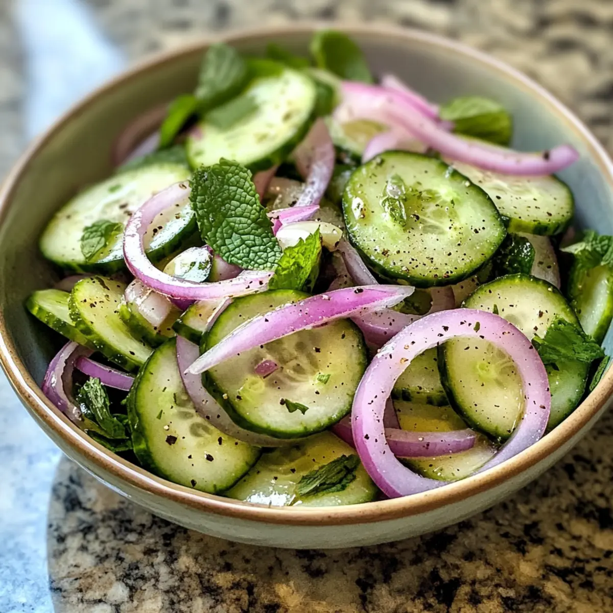 Cucumber Mint Salad: Fresh, Crisp, and Oh-So-Refreshing!