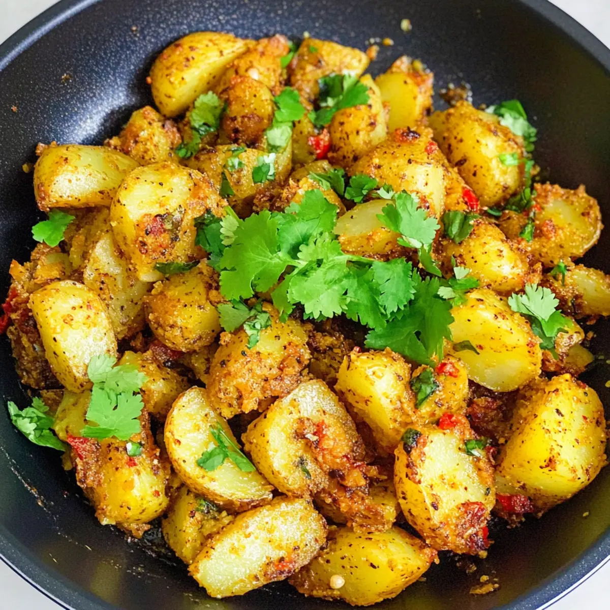 Bombay Potatoes: Crispy Spice-Packed Vegan Delight