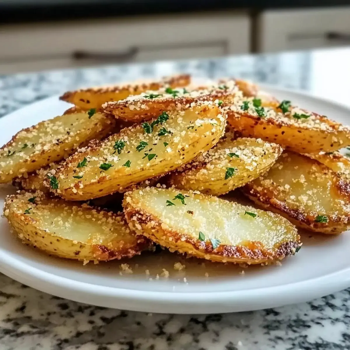 Crispy Baked Garlic Parmesan Potato Wedges You’ll Crave