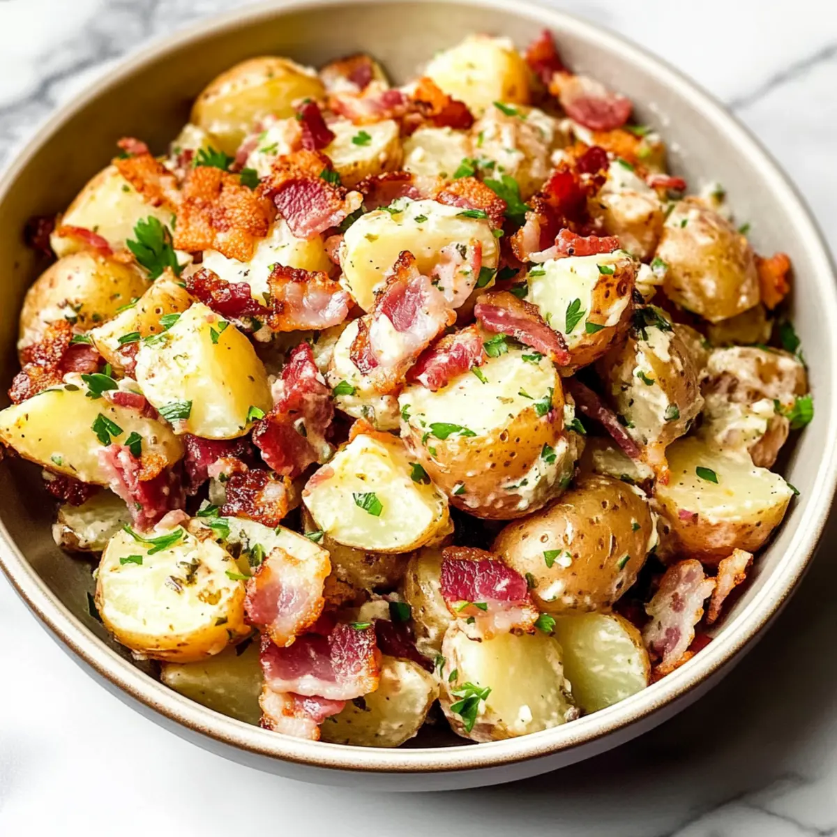 Bacon-Infused German Potato Salad for a Flavorful Twist