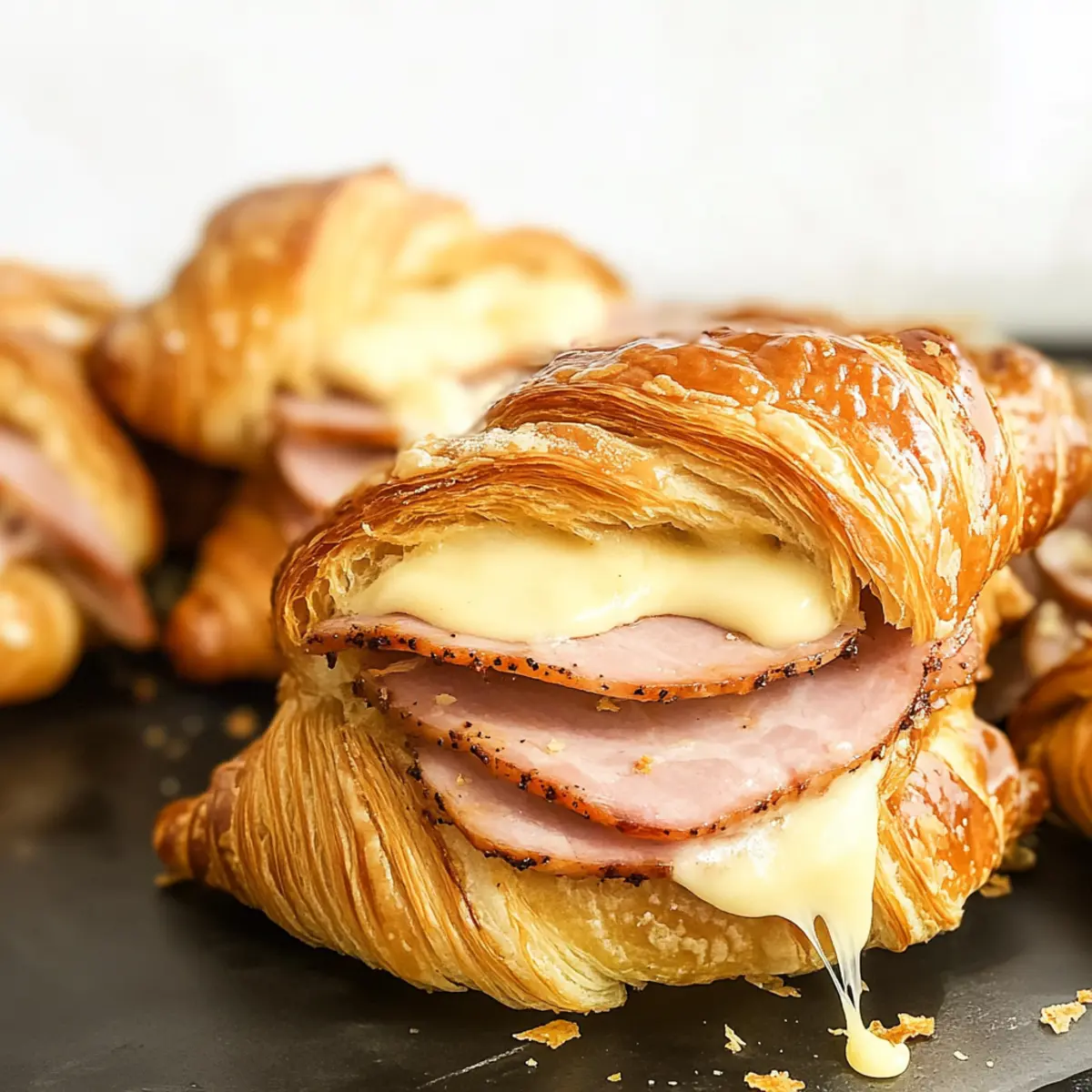 Spicy Buffalo Honey Mustard Ham and Cheese Croissant Magic