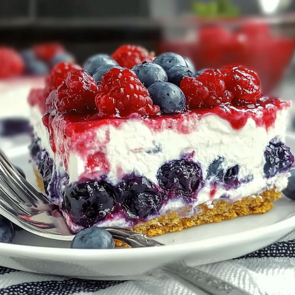 No Bake Summer Berry Lasagna: A Cool Slice of Heaven