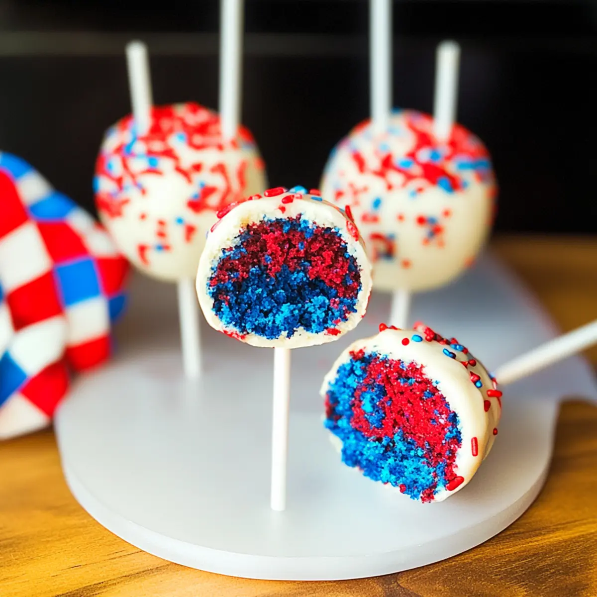 Red, White & Blue Cake Pops for a Fun Summer Celebration